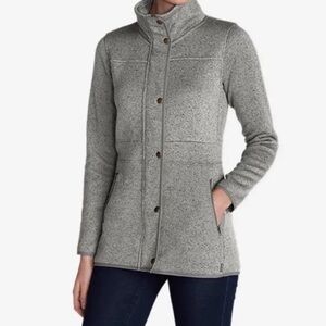 Eddie Bauer Women’s Radiator Grey Fleece Jacket | Size Medium | Excellent Shape